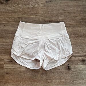 Lululemon Athletica White and Tan Shorts